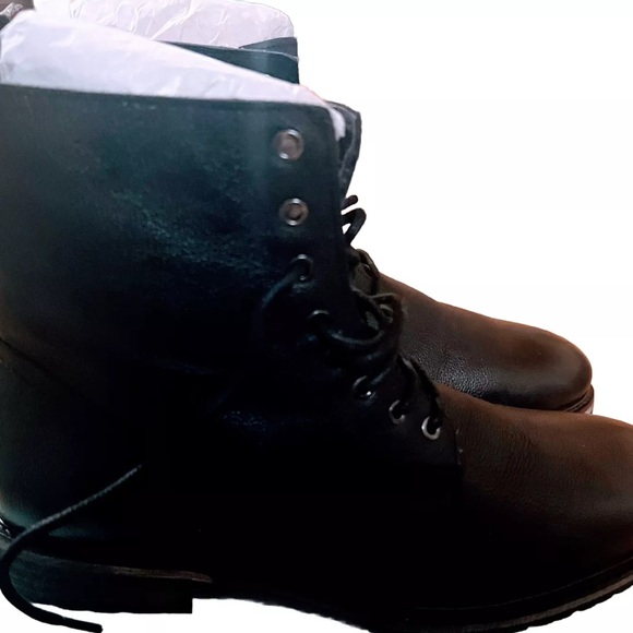 *++NEW***MODERN FICTION ANTONYM BLACK LEATHER BOOTS LACE UP MENS - Picture 6 of 6
